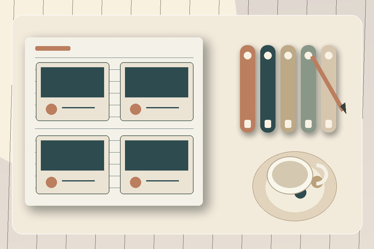 Exemple visuel illustratif : communication pour une PME